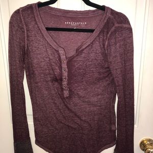 American Eagle waffle long sleeve!!💜